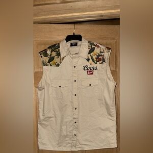 Coors Men's or women’s Casual pearl snap Shirt -